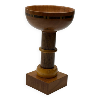 Art deco wooden bowl