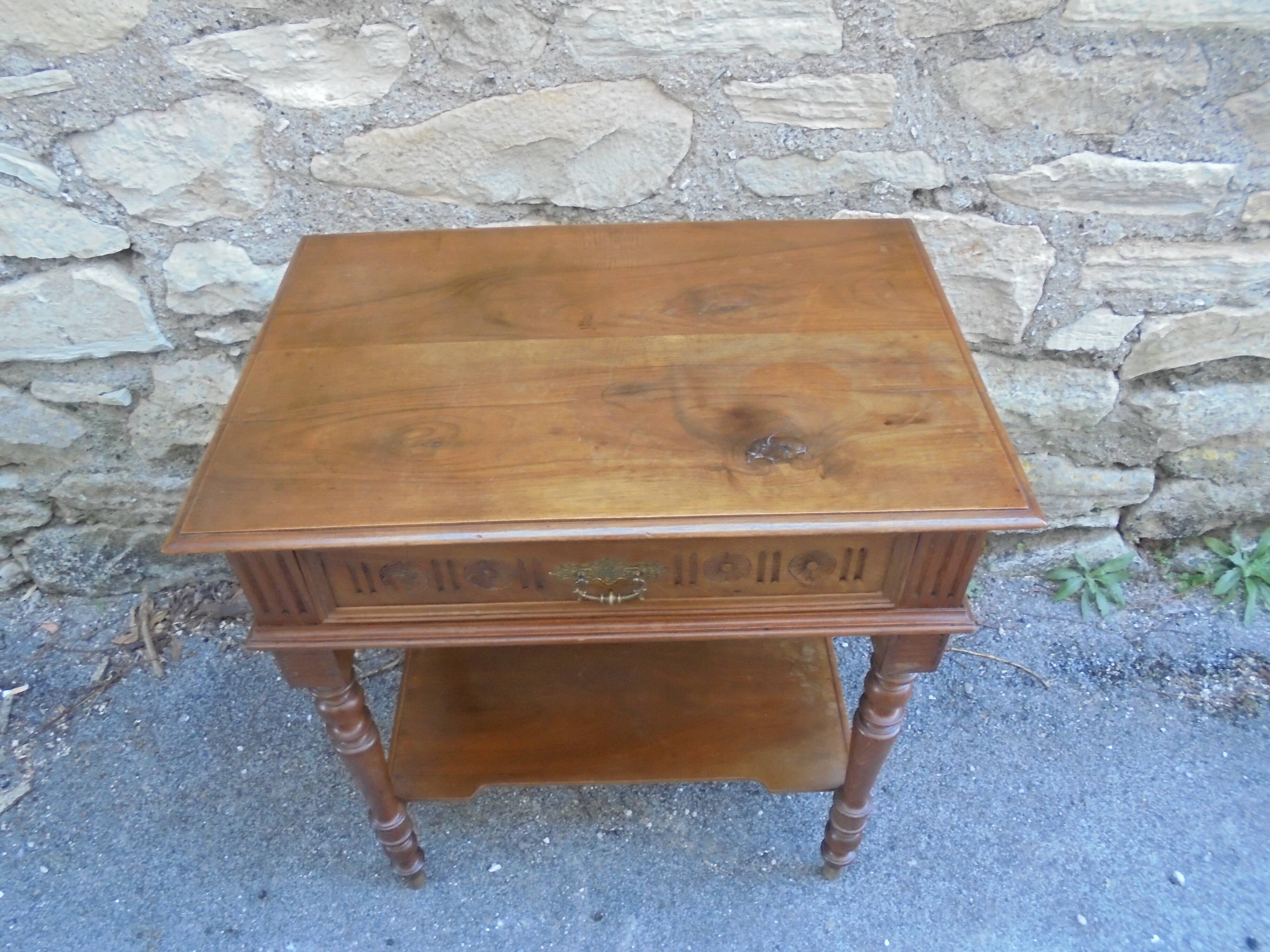 Old side table wood