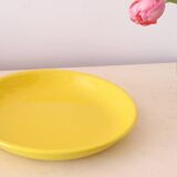 Niderviller round dish, yellow, 1970/80, vintage