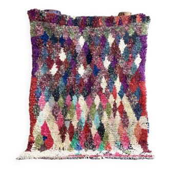 Tapis berbere multicolore boucherouite 150x210 cm