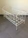 White Wrought Iron Folding Bed