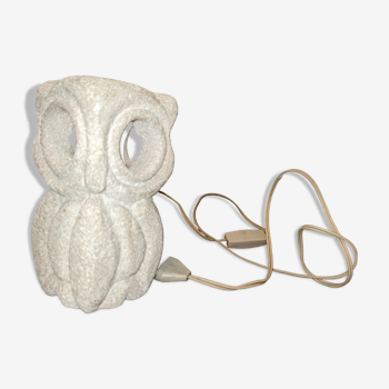 Albert Tormos lamp carved stone vintage owl owl