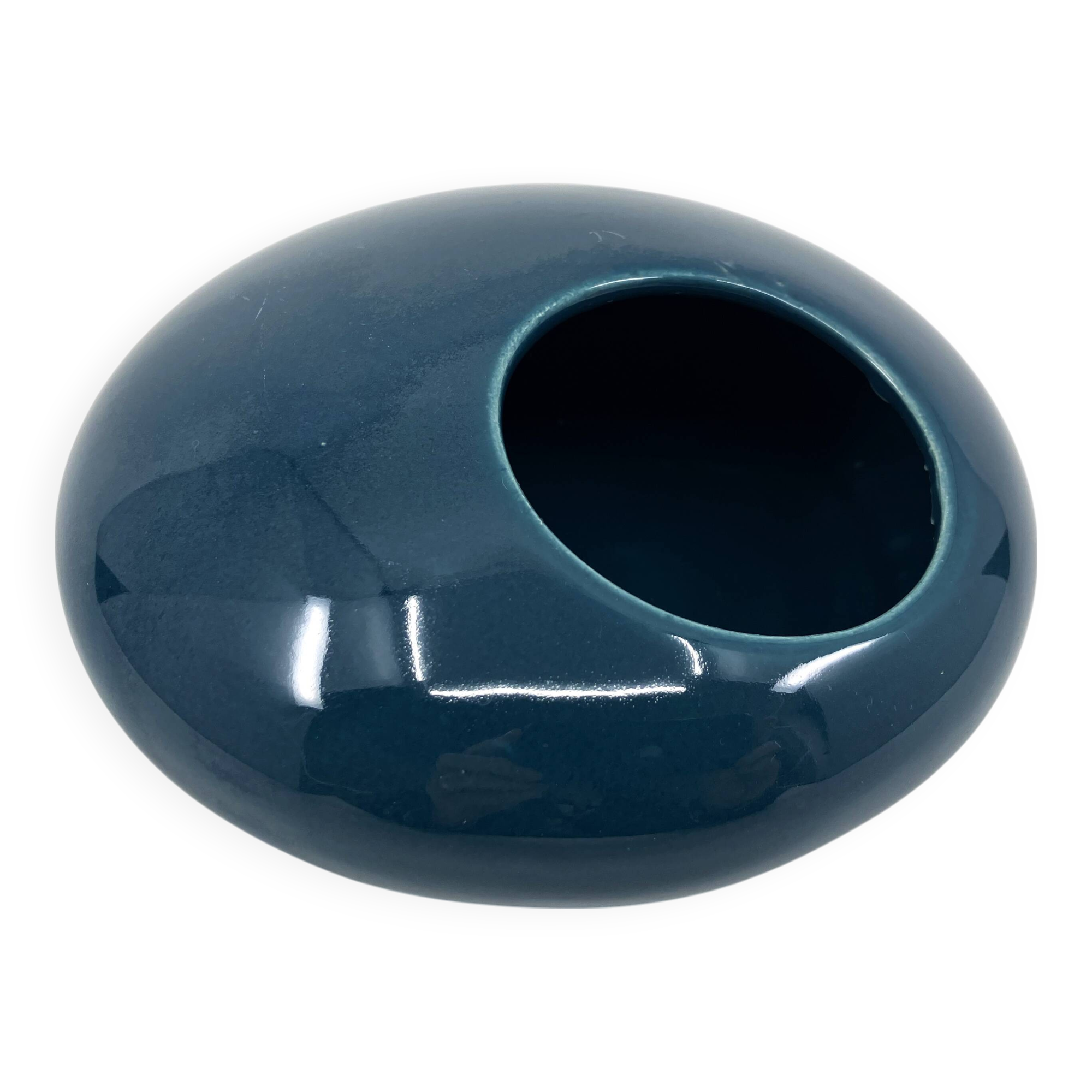 Ceramic vase/ashtray/empty tray • cera sapa • space age 1970 • france