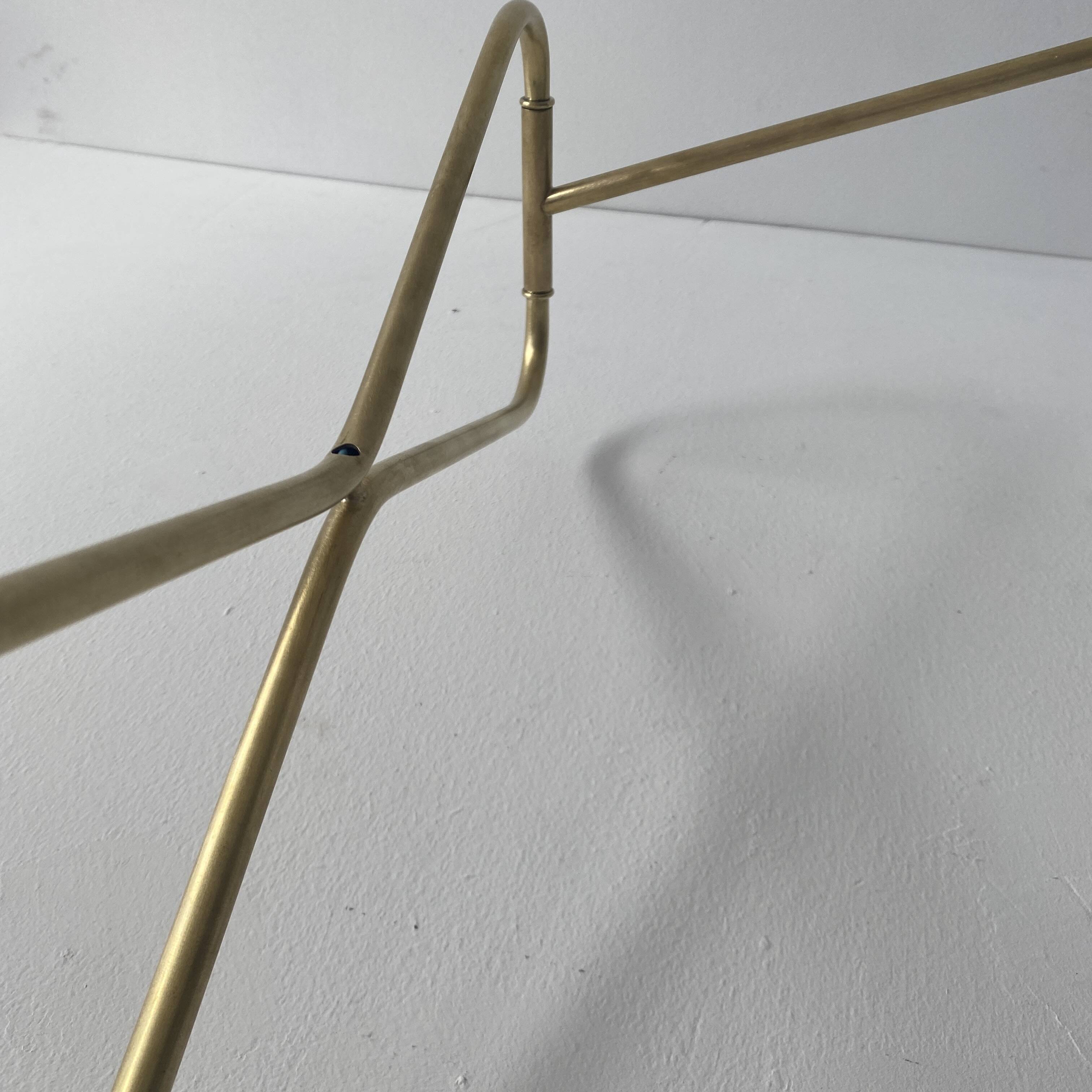 ANTIQUE BRASS AND PRISMATIC GLASS PENDANT LAMP XXL