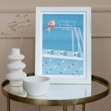 The Little Mermaid, A4 Risograph, Limited Edition