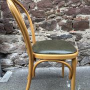 6 Chaises bistrot style Baumann cuir vintage 80s