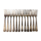 12 silver forks
