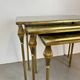 Nested brass tables, attributed to Maison Baguès, France, 1950–60.