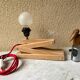 Accordion lamp, vintage Scandinavian design from the 90s, modernist design.