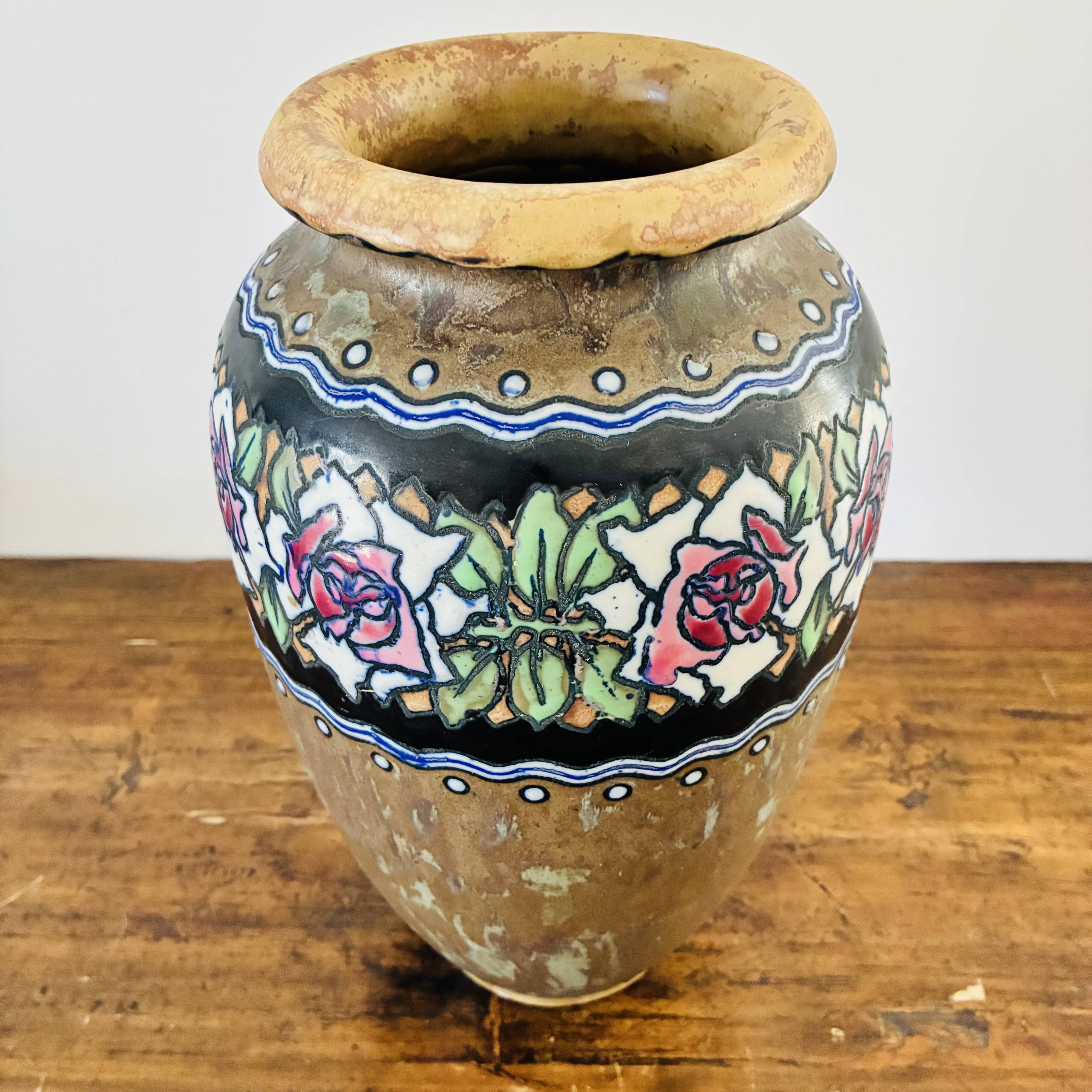 Art deco vase grès boch frères keramis charles catteau d622 shape 914 circa