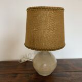 Stoneware lamp - rope lampshade