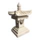 White marble garden lamp