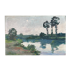 HSP painting “Banks of the Mayenne” in Saint-Jean (53) by Ludet-Duval