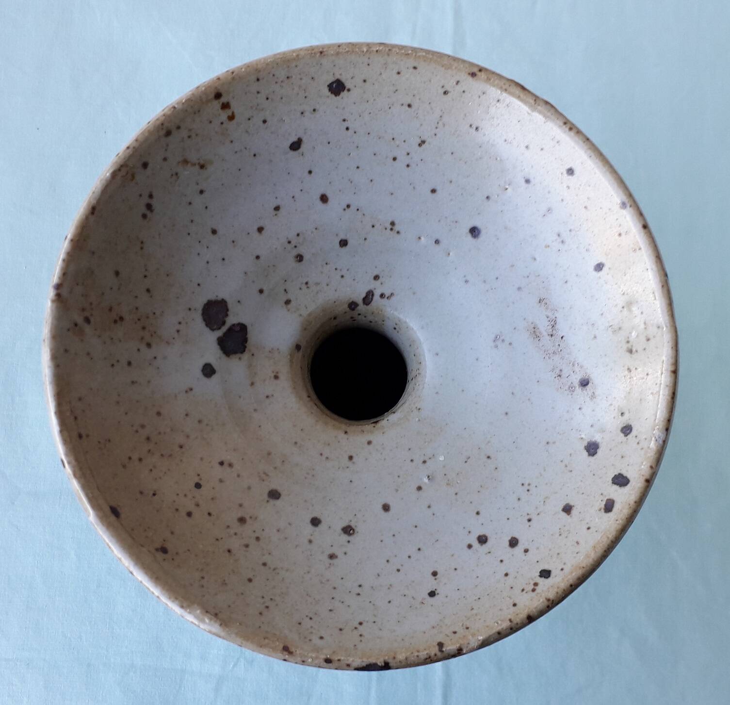 Pyrite stone candlestick