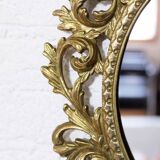 Miroir bougeoir en laiton