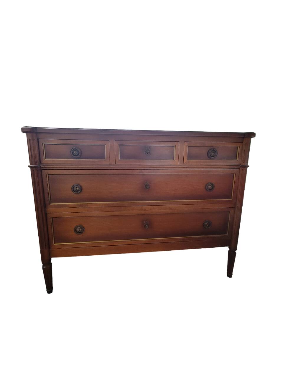 Antique Louis XVI chest of drawers in cherry wood