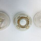 3 verres bas sur pied Art Déco