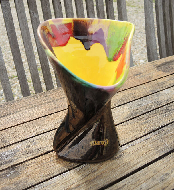 Old vase "lisieux" in ceramics of vallauris