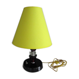 Art-deco lamp, black crystal foot