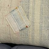 Cushion in vintage canvas Kilim style