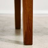 Rosewood and Teak Low Sideboard with Sliding Doors, 1960s