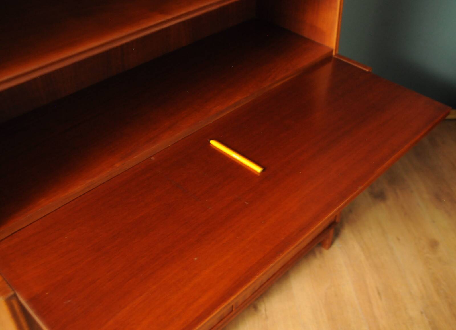 Bookcase/secretary with chair, 1960s set