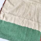 Moroccan Berber Kilim carpet ecru with colorful flats 284x184cm