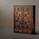 Handcrafted two-door cabinet, Spain, circa 1950