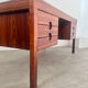 Old Danish Scandinavian desk in rosewood veneer designed by Christian Linneberg