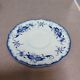 3 dessert plates / saucers Sarreguemines Lancaster blue decoration