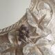 Wrought iron mirror. Grape leaf decoration.