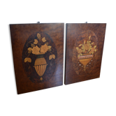 Pair of Art Deco marquetry panels - 1930 - Companion work