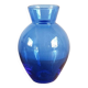 Blue glass vase