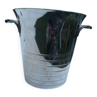 Art Deco silver metal champagne bucket