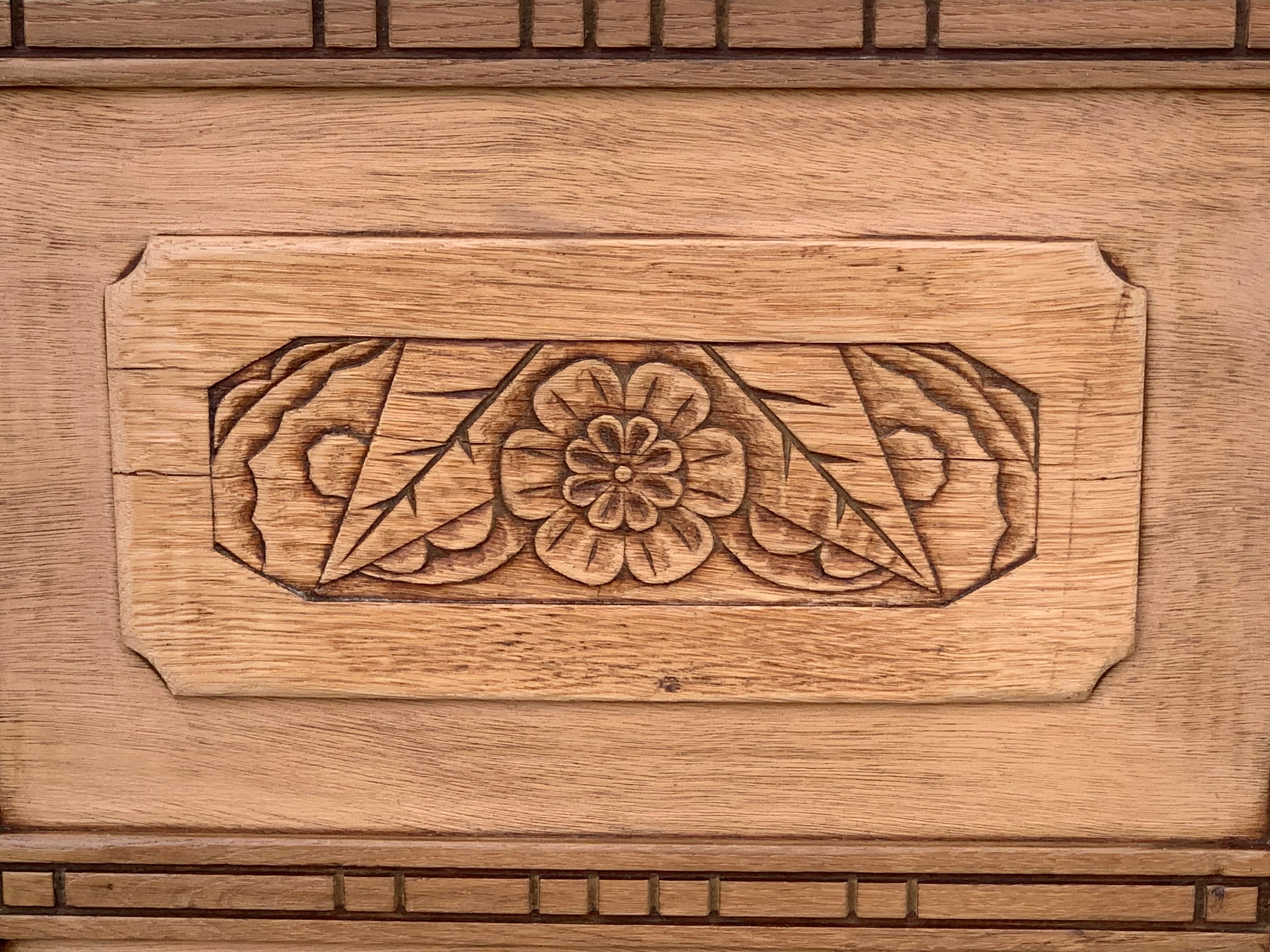 Parisian buffet art deco wood brut 1930