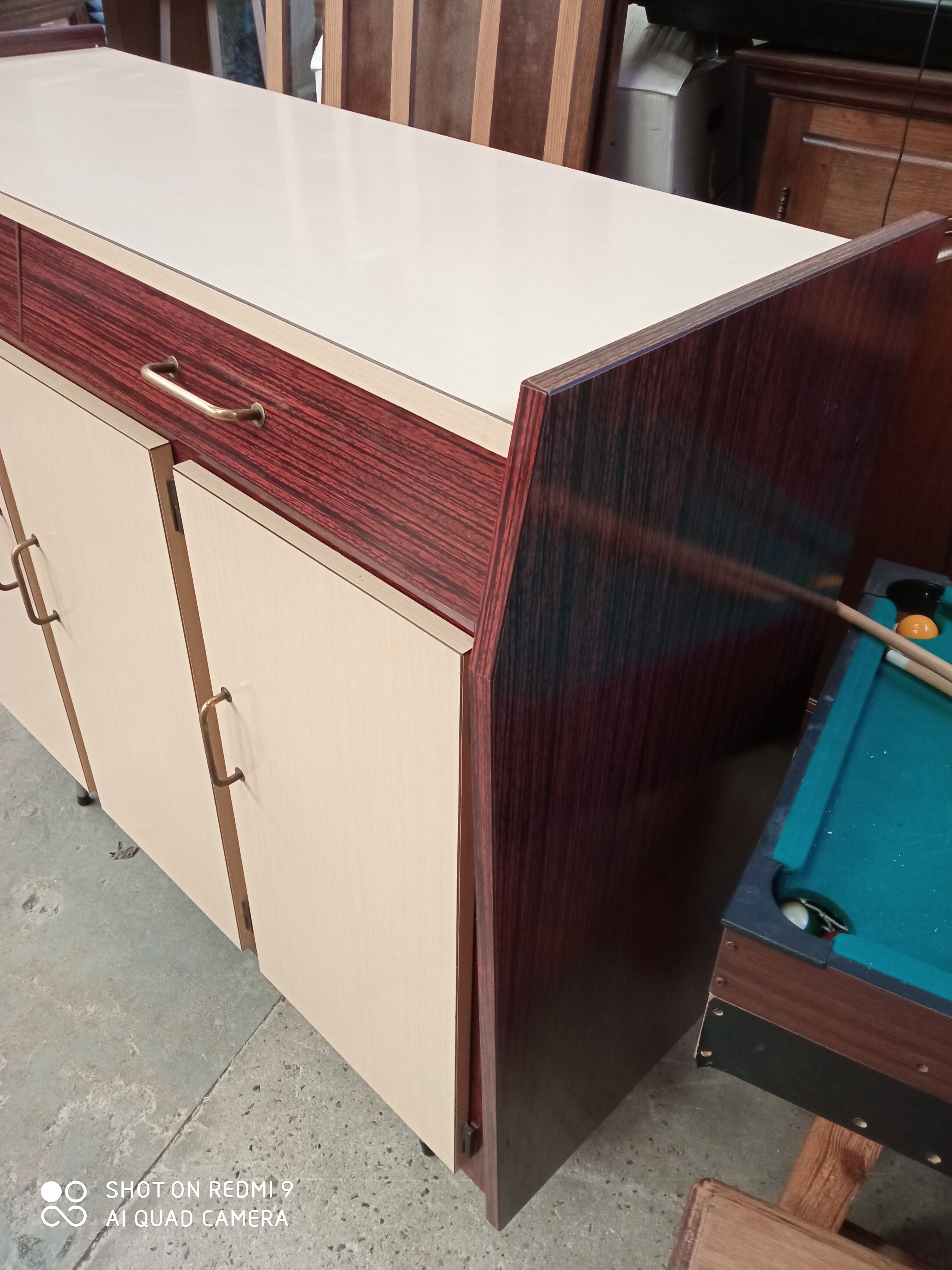 Low formica buffet from the 50s