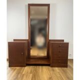 Dressing table - Walnut veneer entryway cabinet, 1940