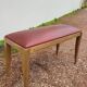Art Deco piano stool bench in original Skai.