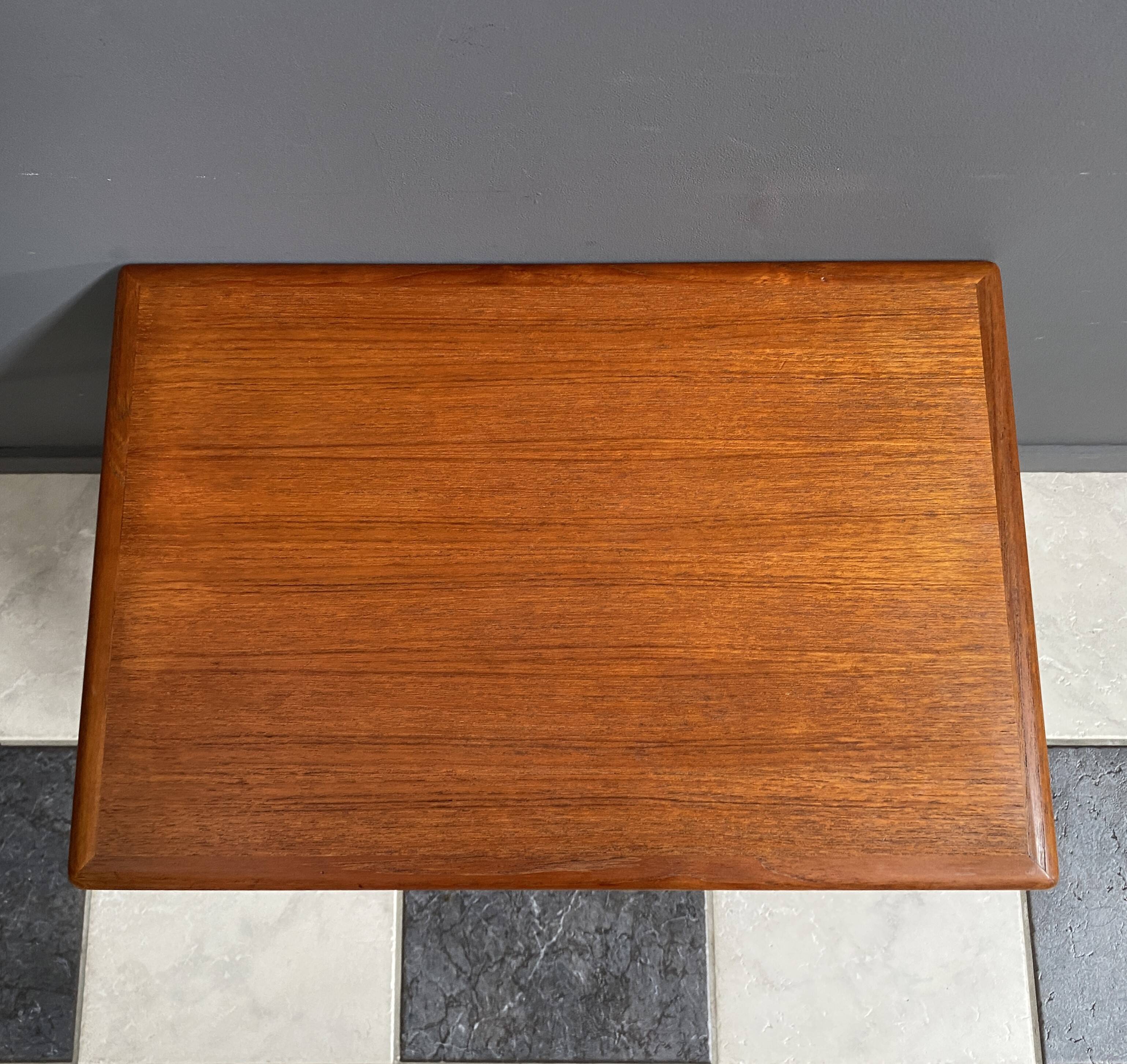 Teak side table by Kai Kristiansen Denmark 1960s