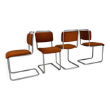Set of 4 Mid-Century Gispen 101 Dining Chairs, 1940s