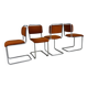 Set of 4 Mid-Century Gispen 101 Dining Chairs, 1940s