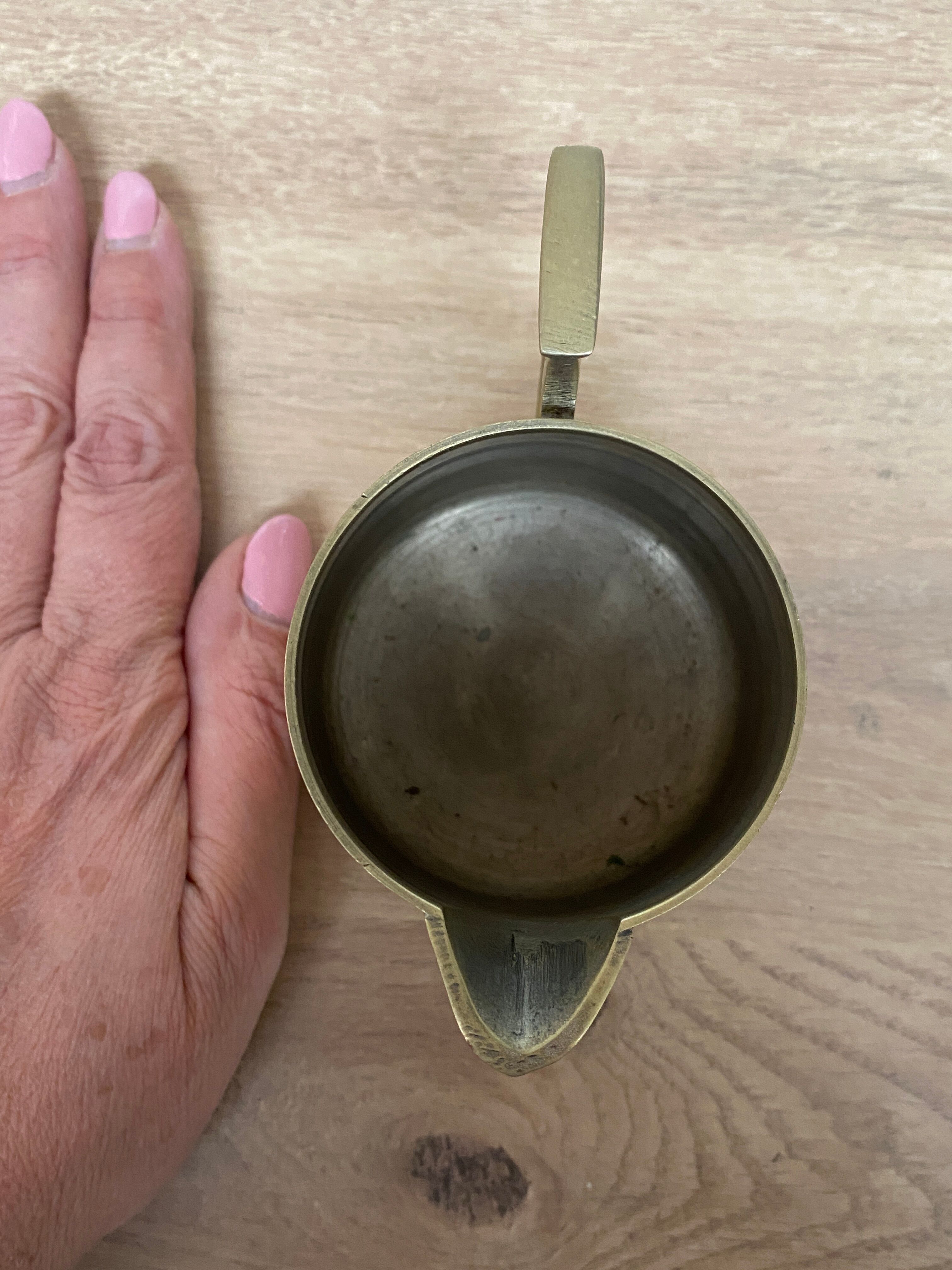 Small brass pitcher