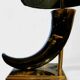 Lampe brutaliste en corne de vache