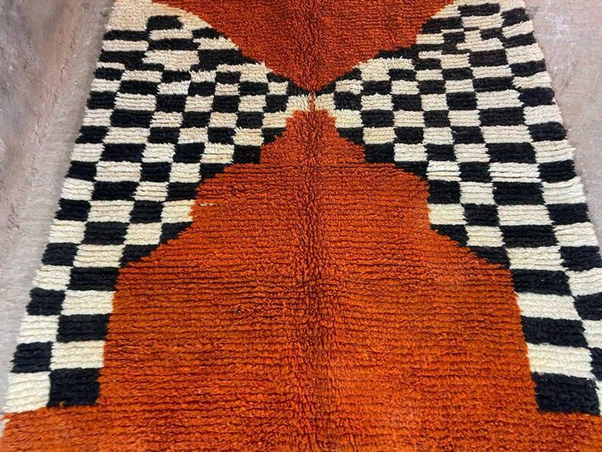 Tapis berbère marocain authentique tissé à la main 200cmx200cm