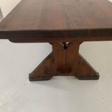 20th century solid fir monastery table