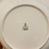 6 assiettes creuses blanche & doré winterling marktleuthen bavaria
