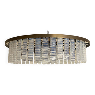 OPALINO STRIPS “LISTELLI” MURANO GLASS BELT CHANDELIER