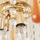Vintage chandelier with amber pendants, Murano style.