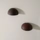 Pair of Round Vintage Danish Copper Wall Sconces Lamps, 1960s