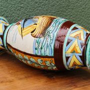 Vase en majolique italienne de Perugia, bateaux